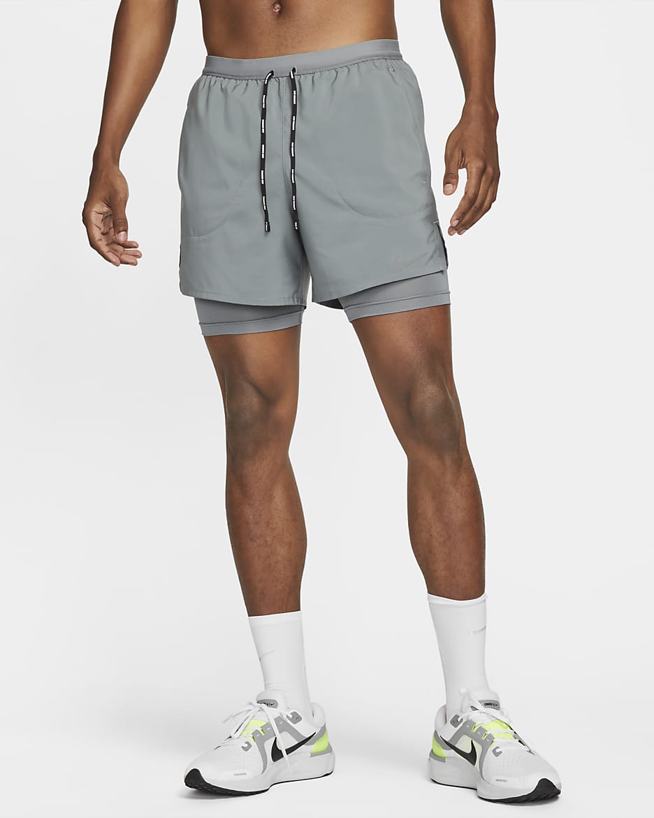 Shorts de running 2 en 1 de 13 cm para hombre Nike Flex Stride